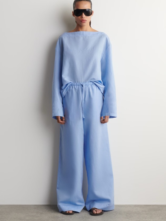 COS Pants - NWT (size 6) COS WIDE-LEG LINEN DRAWSTRING PANTS